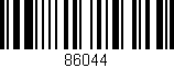 Código de barras (EAN, GTIN, SKU, ISBN): '86044'