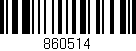 Código de barras (EAN, GTIN, SKU, ISBN): '860514'
