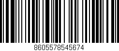 Código de barras (EAN, GTIN, SKU, ISBN): '8605578545674'