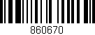 Código de barras (EAN, GTIN, SKU, ISBN): '860670'