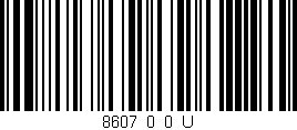 Código de barras (EAN, GTIN, SKU, ISBN): '8607_0_0_U'