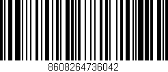 Código de barras (EAN, GTIN, SKU, ISBN): '8608264736042'