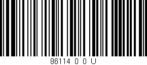 Código de barras (EAN, GTIN, SKU, ISBN): '86114_0_0_U'