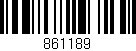 Código de barras (EAN, GTIN, SKU, ISBN): '861189'