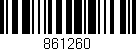 Código de barras (EAN, GTIN, SKU, ISBN): '861260'
