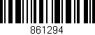 Código de barras (EAN, GTIN, SKU, ISBN): '861294'