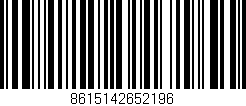 Código de barras (EAN, GTIN, SKU, ISBN): '8615142652196'