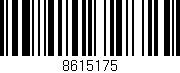 Código de barras (EAN, GTIN, SKU, ISBN): '8615175'