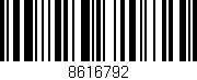 Código de barras (EAN, GTIN, SKU, ISBN): '8616792'