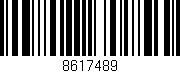 Código de barras (EAN, GTIN, SKU, ISBN): '8617489'