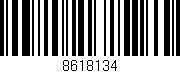 Código de barras (EAN, GTIN, SKU, ISBN): '8618134'