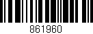Código de barras (EAN, GTIN, SKU, ISBN): '861960'