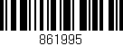 Código de barras (EAN, GTIN, SKU, ISBN): '861995'