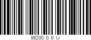 Código de barras (EAN, GTIN, SKU, ISBN): '86200_0_0_U'