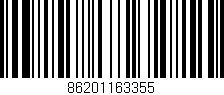 Código de barras (EAN, GTIN, SKU, ISBN): '86201163355'