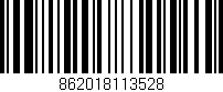 Código de barras (EAN, GTIN, SKU, ISBN): '862018113528'