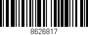 Código de barras (EAN, GTIN, SKU, ISBN): '8626817'