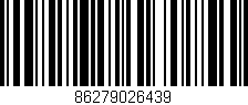 Código de barras (EAN, GTIN, SKU, ISBN): '86279026439'