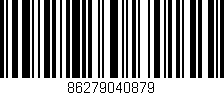 Código de barras (EAN, GTIN, SKU, ISBN): '86279040879'