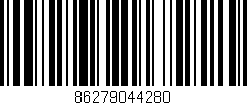 Código de barras (EAN, GTIN, SKU, ISBN): '86279044280'