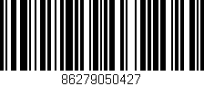 Código de barras (EAN, GTIN, SKU, ISBN): '86279050427'