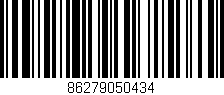 Código de barras (EAN, GTIN, SKU, ISBN): '86279050434'