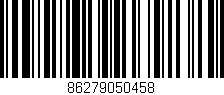 Código de barras (EAN, GTIN, SKU, ISBN): '86279050458'