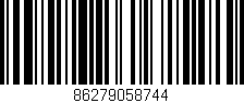 Código de barras (EAN, GTIN, SKU, ISBN): '86279058744'