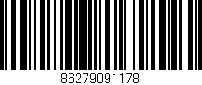 Código de barras (EAN, GTIN, SKU, ISBN): '86279091178'