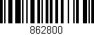Código de barras (EAN, GTIN, SKU, ISBN): '862800'