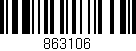 Código de barras (EAN, GTIN, SKU, ISBN): '863106'