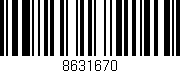 Código de barras (EAN, GTIN, SKU, ISBN): '8631670'