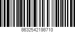 Código de barras (EAN, GTIN, SKU, ISBN): '8632542198710'