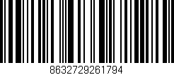 Código de barras (EAN, GTIN, SKU, ISBN): '8632729261794'
