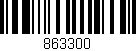 Código de barras (EAN, GTIN, SKU, ISBN): '863300'