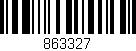 Código de barras (EAN, GTIN, SKU, ISBN): '863327'