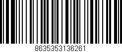 Código de barras (EAN, GTIN, SKU, ISBN): '8635353136261'