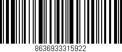 Código de barras (EAN, GTIN, SKU, ISBN): '8636933315922'