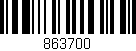Código de barras (EAN, GTIN, SKU, ISBN): '863700'