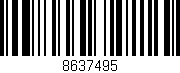 Código de barras (EAN, GTIN, SKU, ISBN): '8637495'