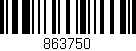 Código de barras (EAN, GTIN, SKU, ISBN): '863750'