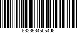 Código de barras (EAN, GTIN, SKU, ISBN): '8638534505498'