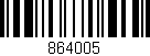 Código de barras (EAN, GTIN, SKU, ISBN): '864005'