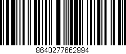 Código de barras (EAN, GTIN, SKU, ISBN): '8640277662994'