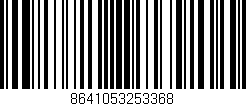 Código de barras (EAN, GTIN, SKU, ISBN): '8641053253368'
