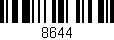 Código de barras (EAN, GTIN, SKU, ISBN): '8644'