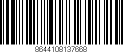 Código de barras (EAN, GTIN, SKU, ISBN): '8644108137668'