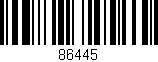 Código de barras (EAN, GTIN, SKU, ISBN): '86445'