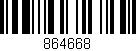Código de barras (EAN, GTIN, SKU, ISBN): '864668'