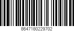 Código de barras (EAN, GTIN, SKU, ISBN): '8647180229702'